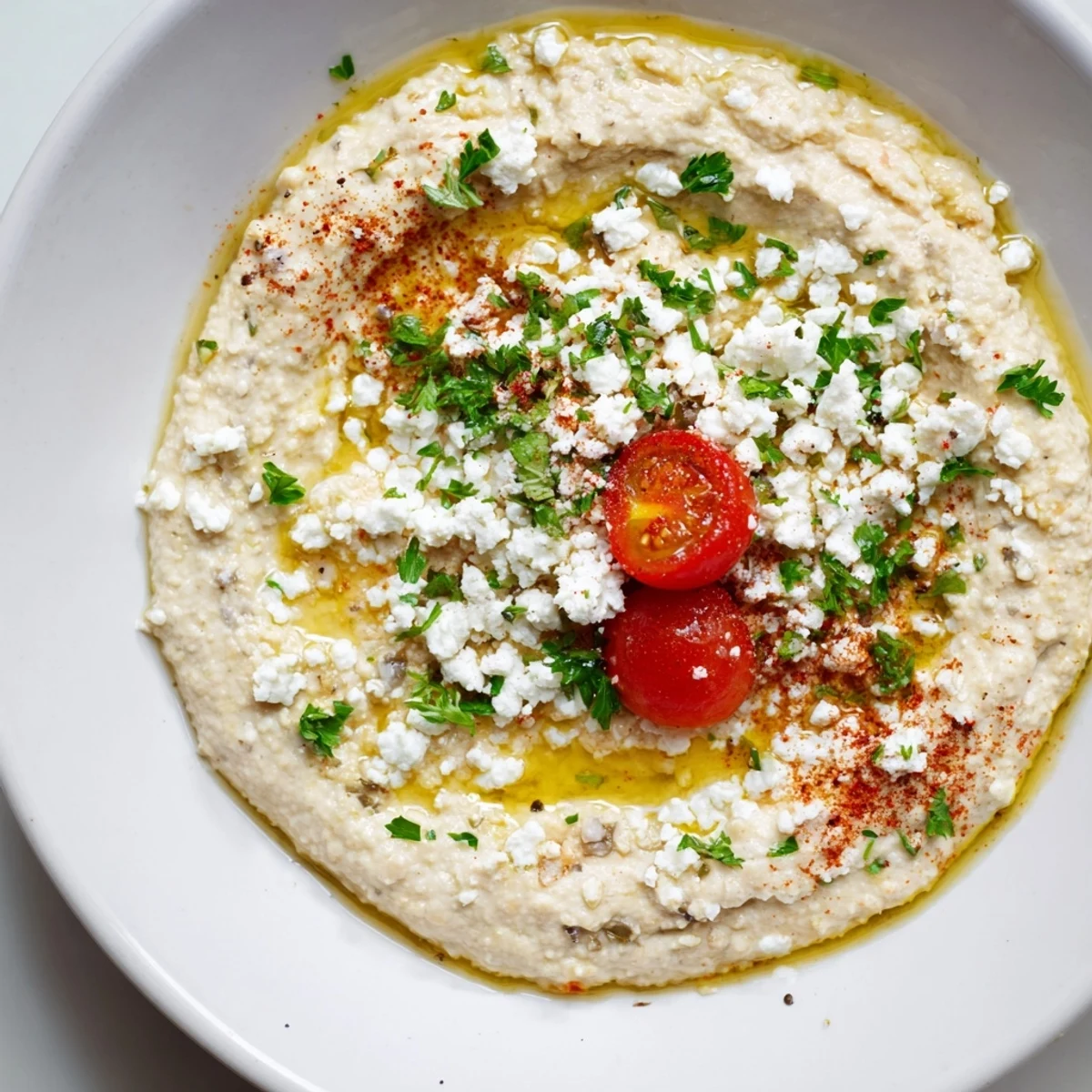 Mediterranean Hummus Bowl with Pita