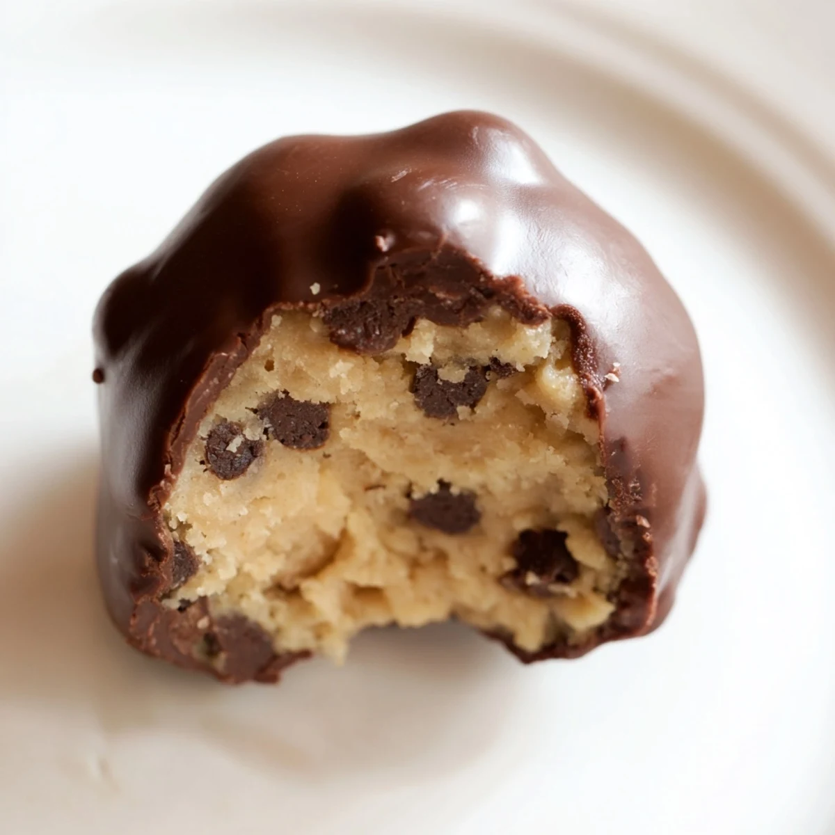 Easy homemade Chocolate Chip Cookie Dough Truffles on a tray, perfect for gifting or satisfying a late-night sweet tooth.
