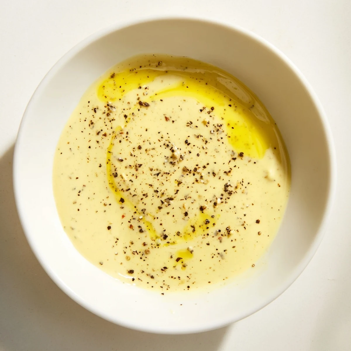Creamy lemon Dijon dressing with fresh lemon juice in a glass jar, perfect for drizzling over salads.