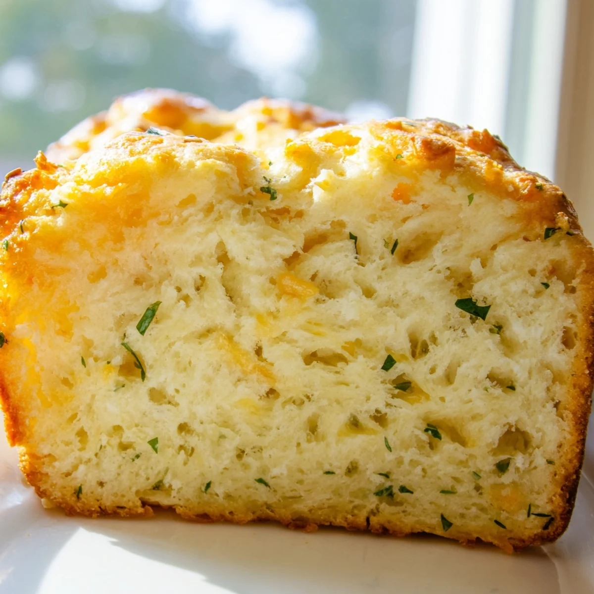 Warm Red Lobsters Cheddar Bay Biscuit Loaf brushed with garlic butter, perfect for a cozy family dinner.