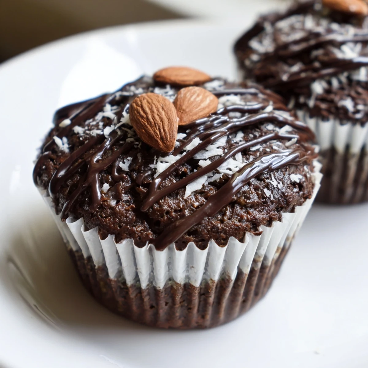 Flourless Almond Joy Cupcakes