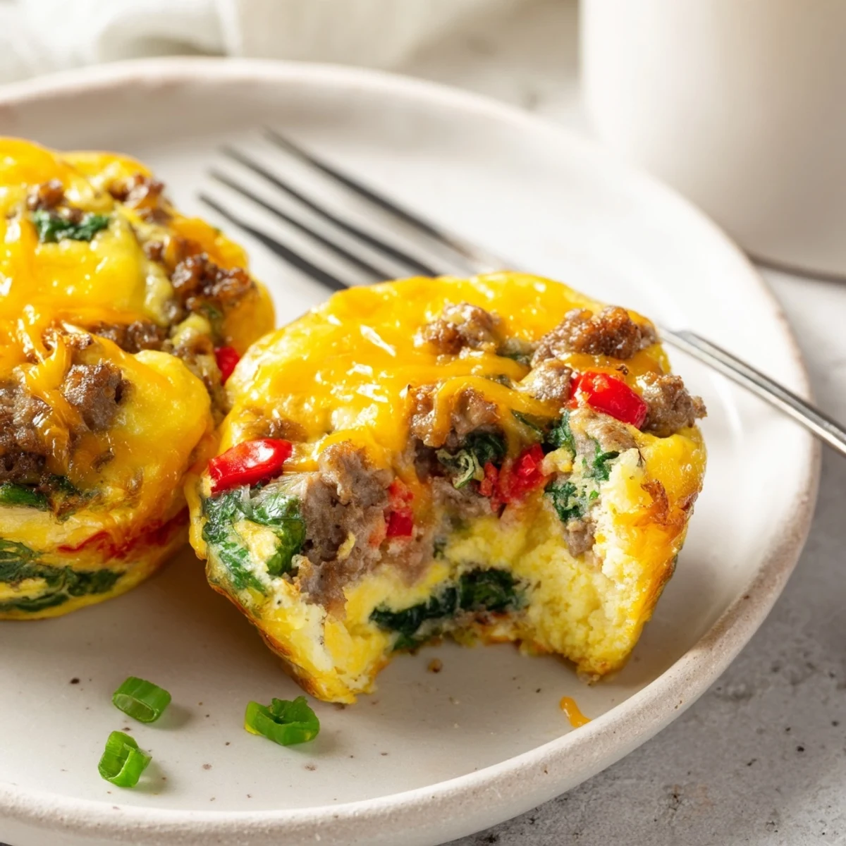 Make-ahead Turkey Sausage Egg Muffins for busy mornings, protein-packed and portable