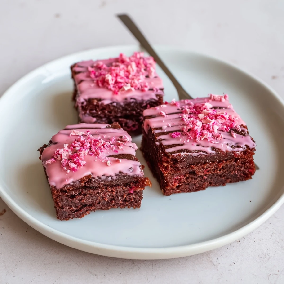 Warm Strawberry Brownies Recipe cooling on parchment, aroma of fresh strawberries.