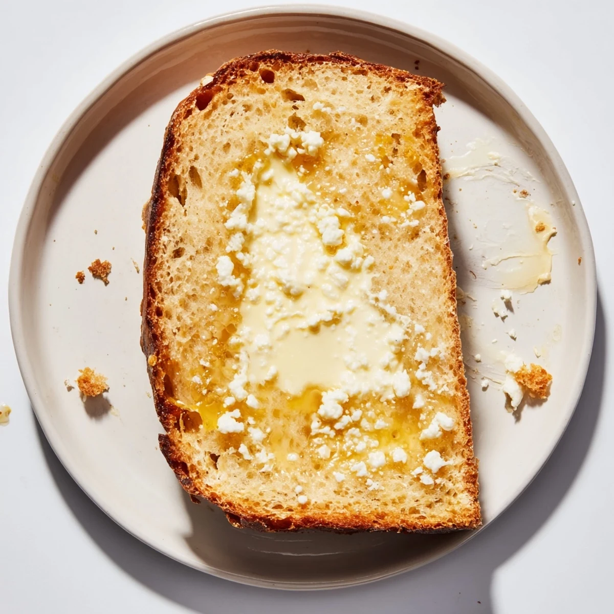 Fresh-baked Cottage Cheese Loaf Bread served warm with herb butter and jam