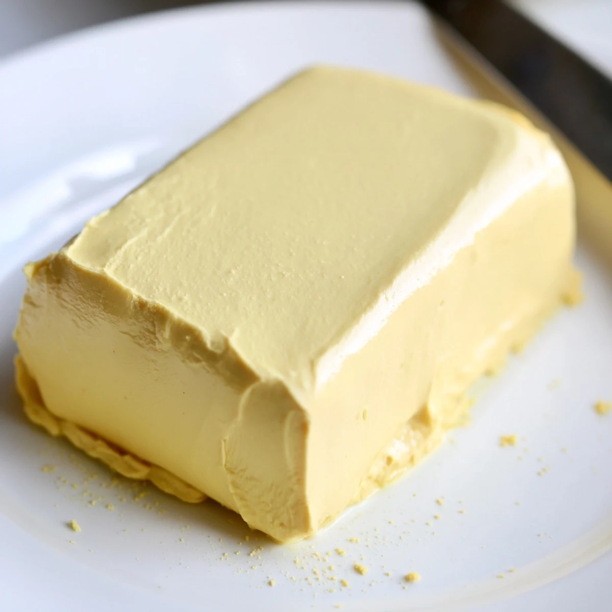 Chilled Vegan Dairy Free Butter in a jar, perfect for baking