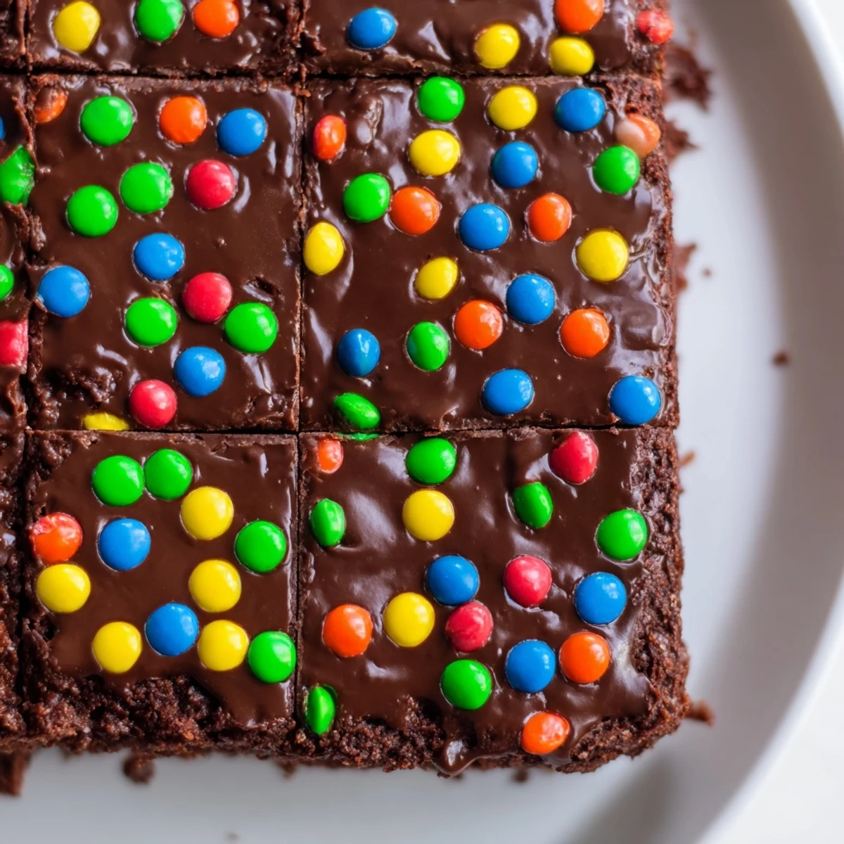 Decadent Gourmet Cosmic Brownies Bars chilled with glossy ganache, perfect party bites