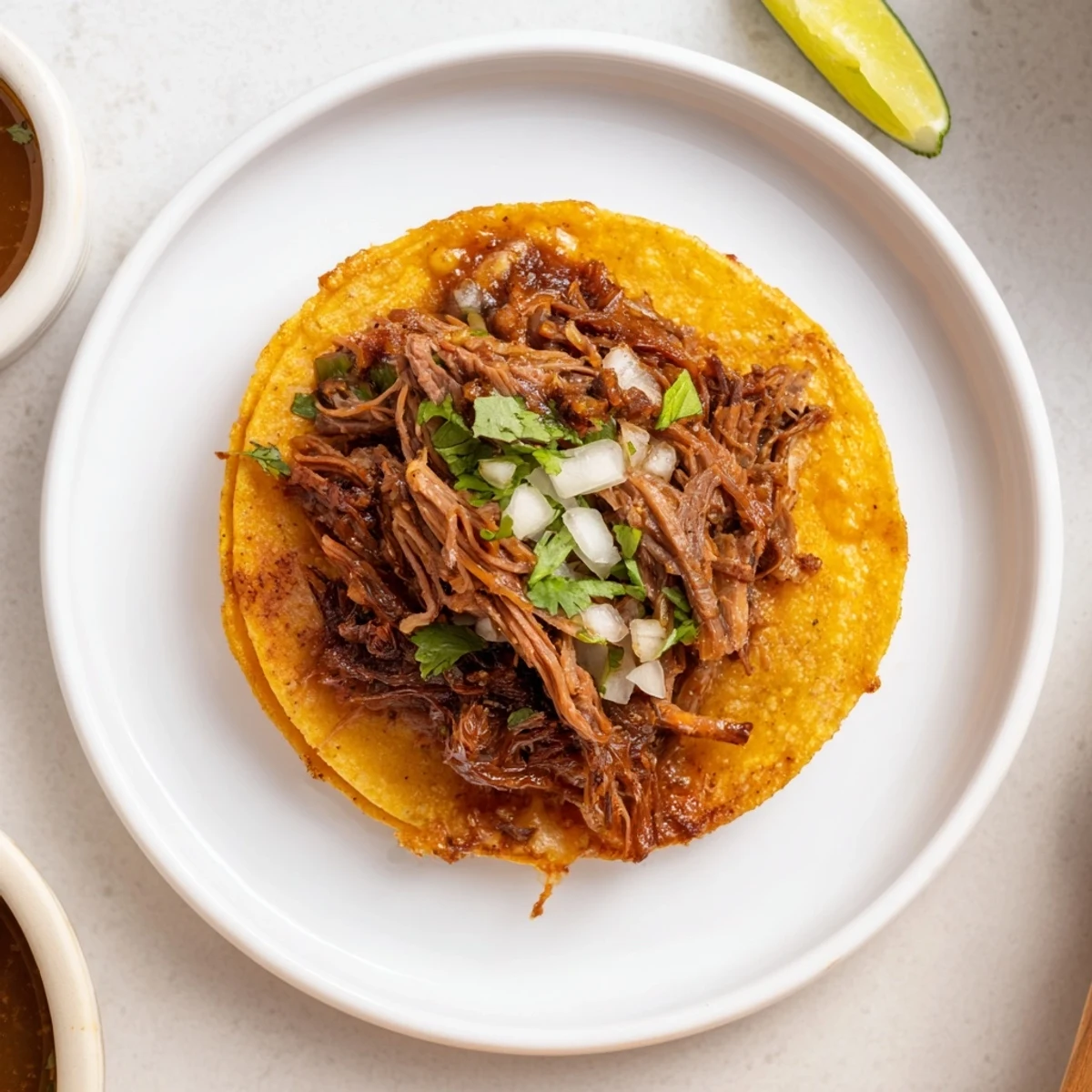 Pan-fried Super Crispy Birria Tacos Recipe sizzling in reserved birria fat