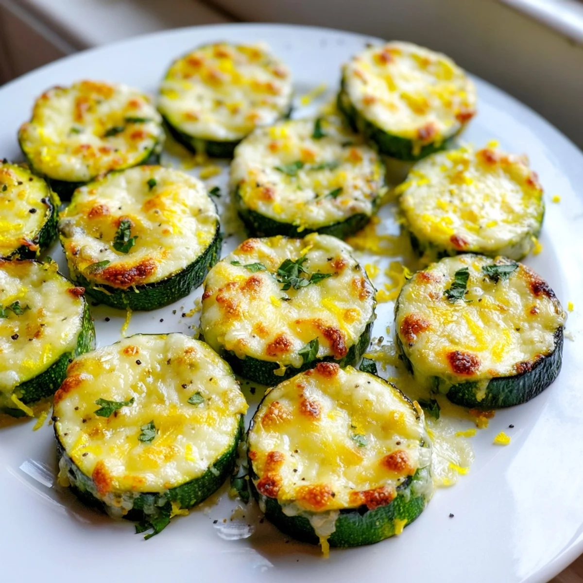 Lemon Pepper Parmesan Zucchini