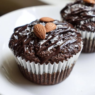 Flourless Almond Joy Cupcakes